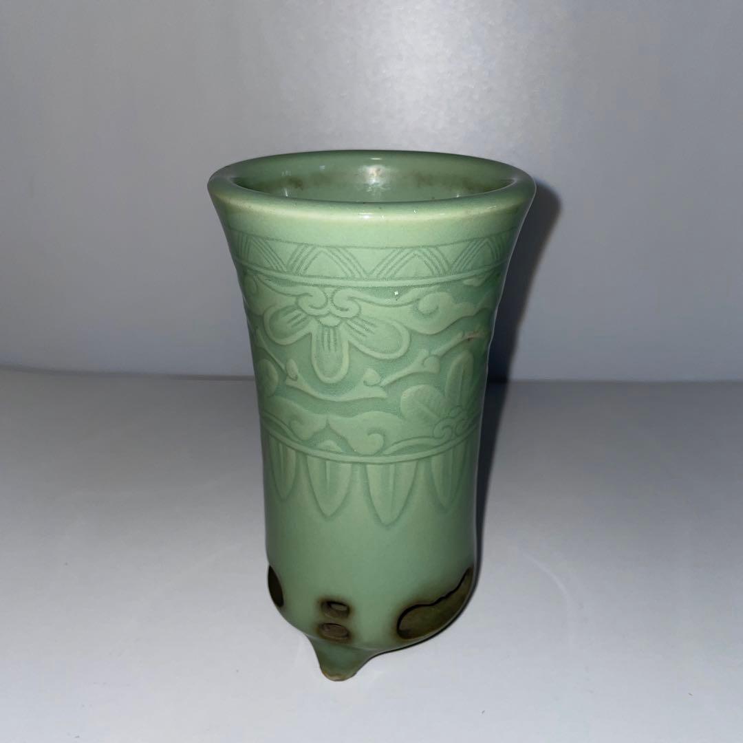 青磁鉢　植木鉢　蘭鉢