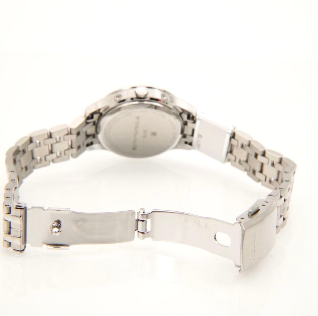 超美品【電池不要×電波】CITIZEN エコドライブ レディース シルバー腕時計