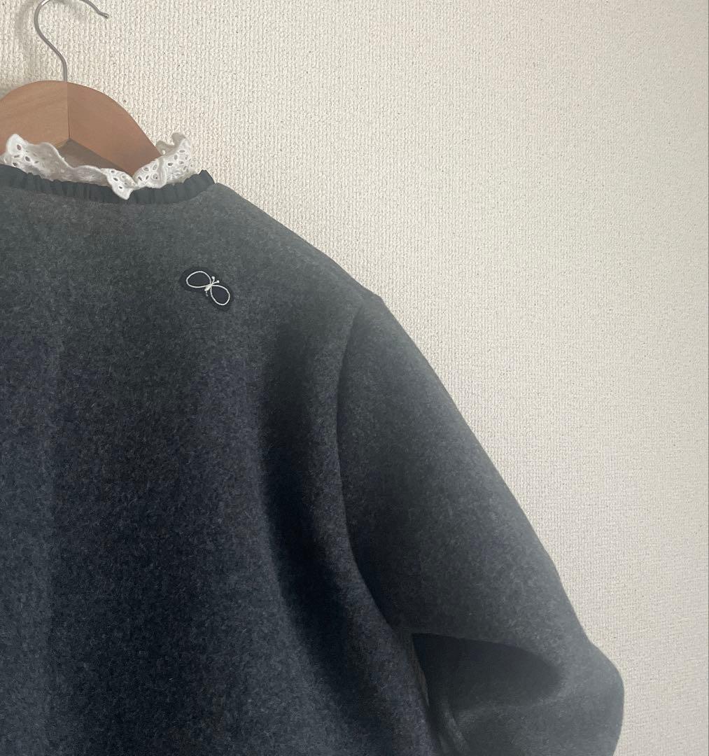 ミナペルホネン　タンバリン　choucho ウール ジャケット　ハンドメイド