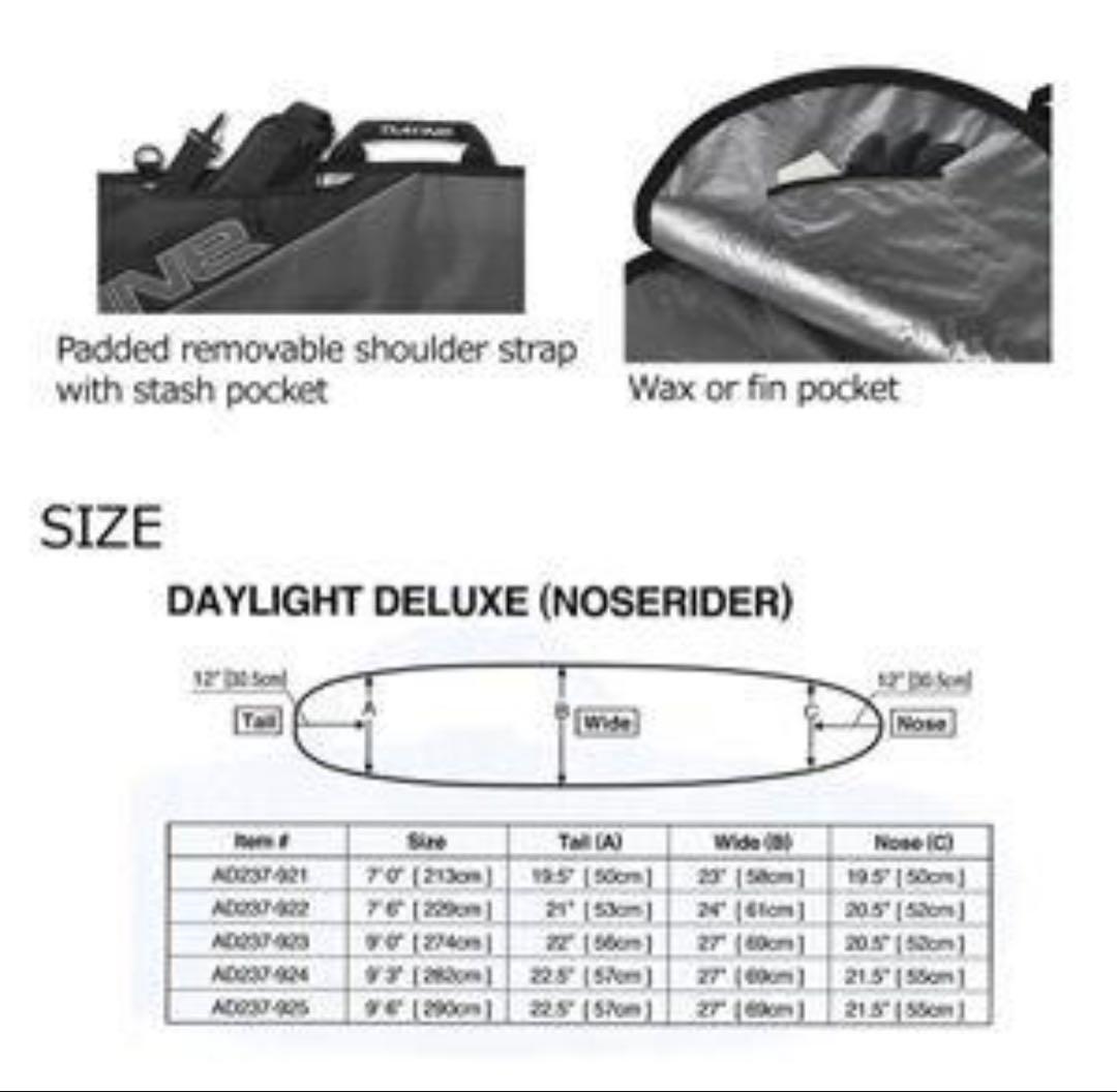 Açaí 画像転載禁止 Dakine サーフボードケース グレー/ピンク