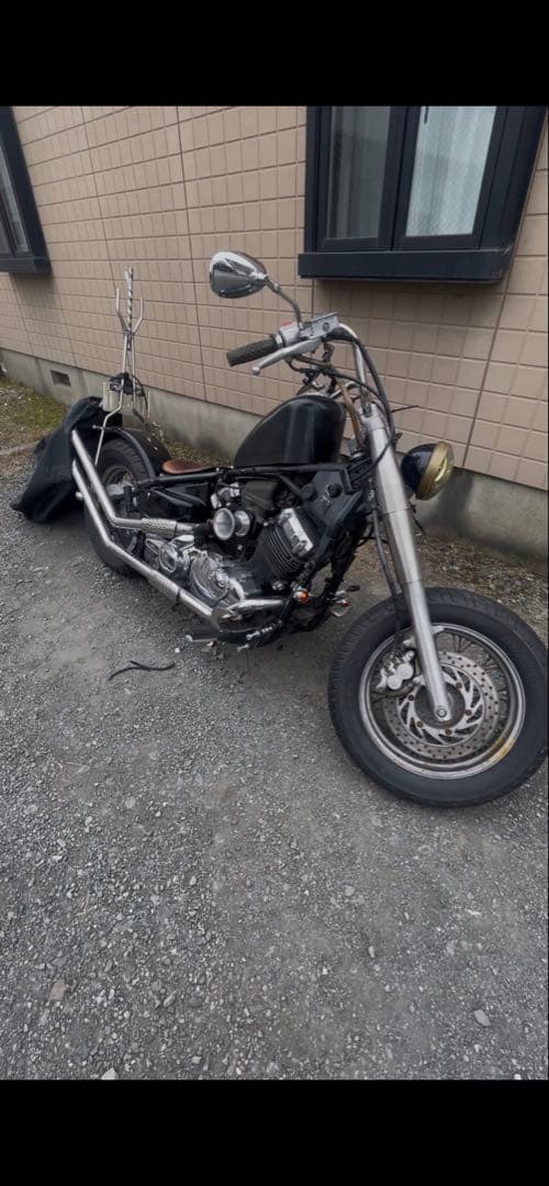 ドラッグスター400 スラッシュカットアップマフラー 4TR VH01J