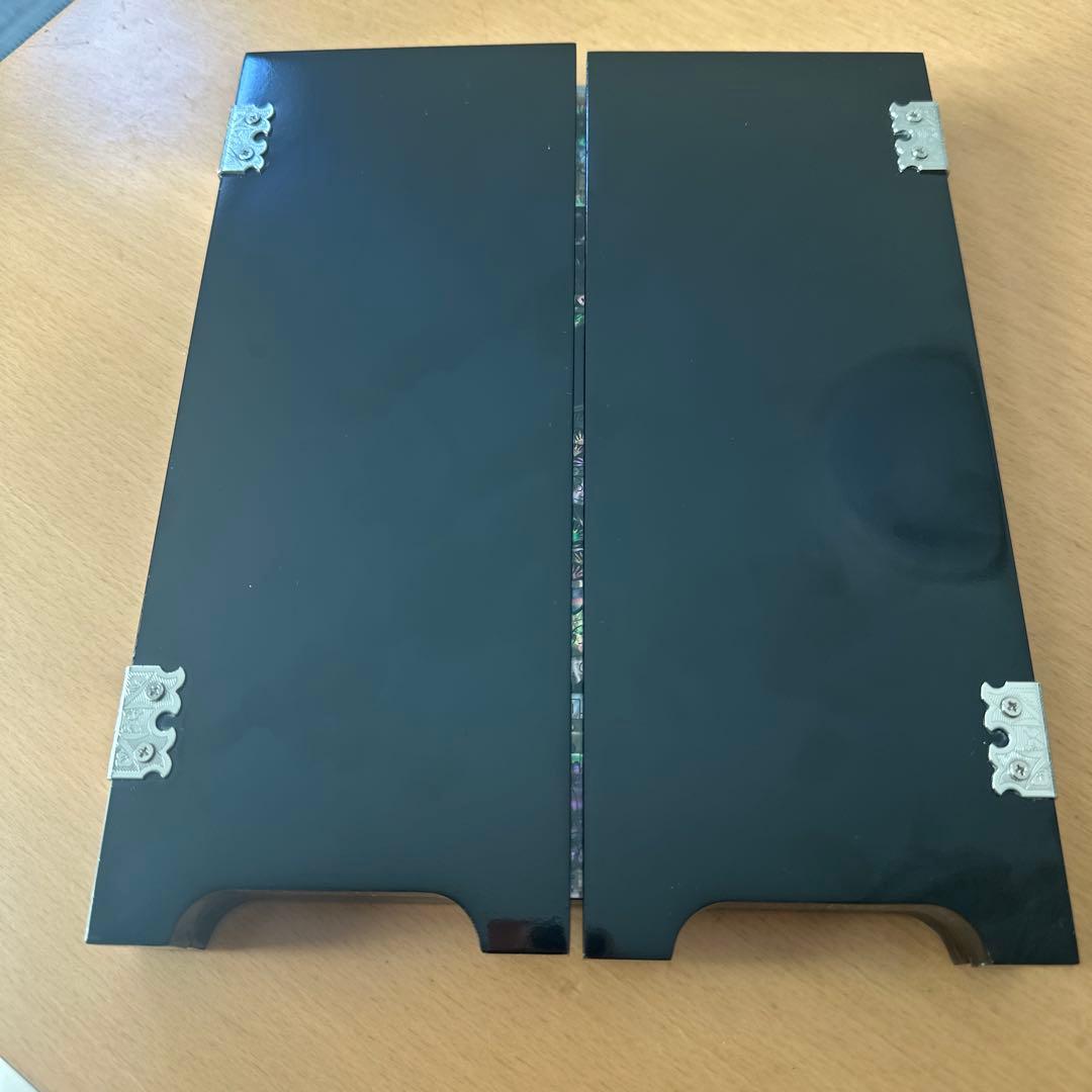 韓国螺鈿　螺鈿細工　高級　ミニ卓上屏風　新品　未使用品　箱付き