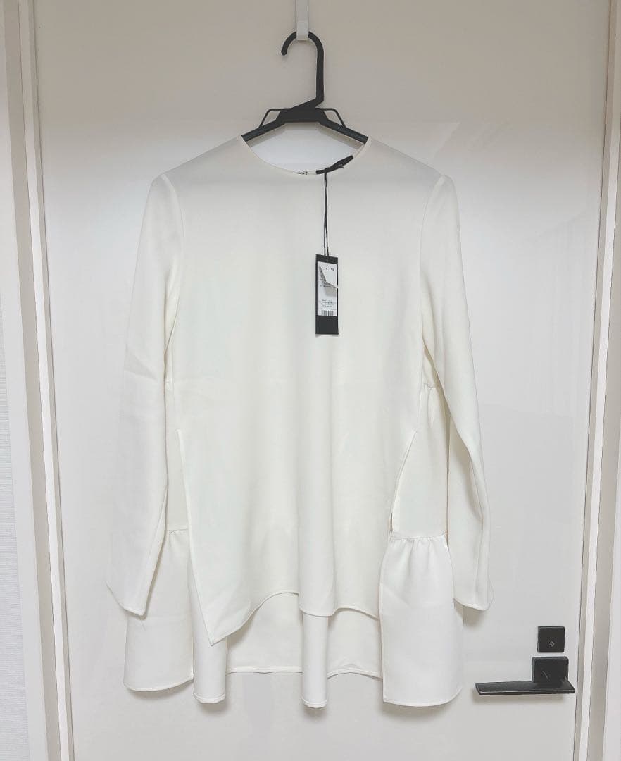 ヨーコチャン サイドスリットバックティアードブラウス yokochan