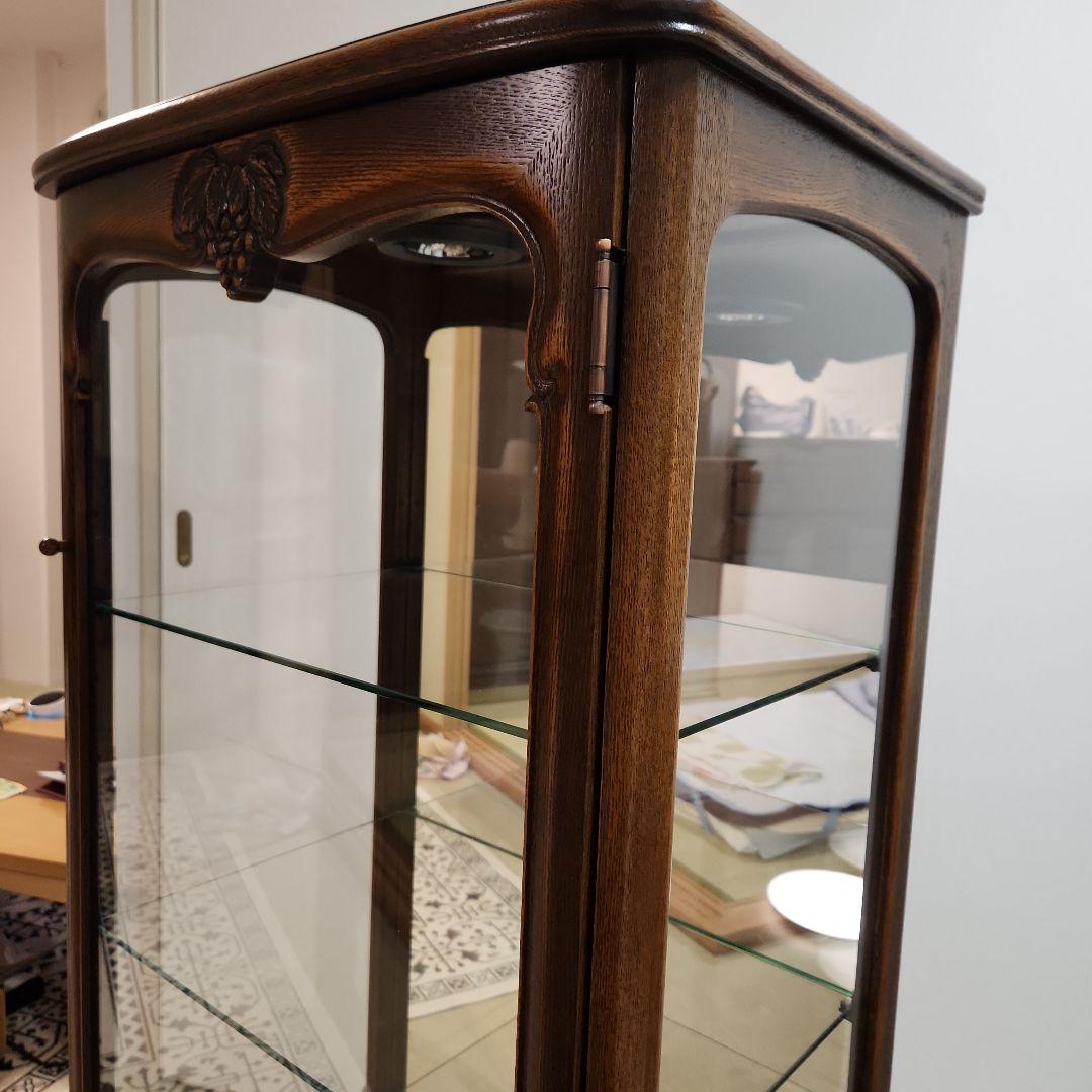 「マロン♡ママ」飾り棚 ガラスケース キャビネット キュリオケース