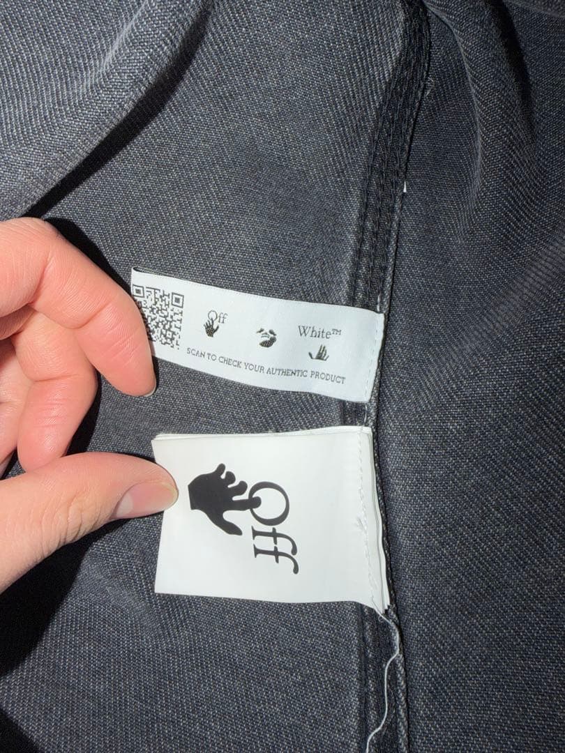 P*A様 Off white グレーデニムジャケット