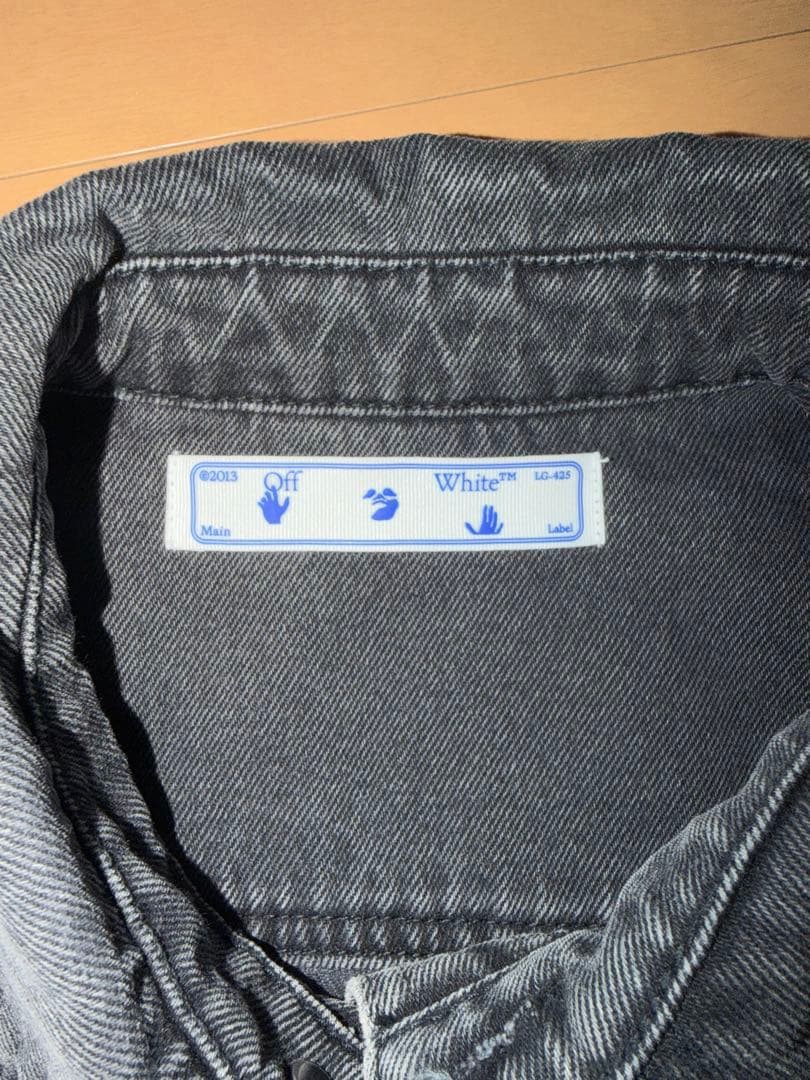 P*A様 Off white グレーデニムジャケット