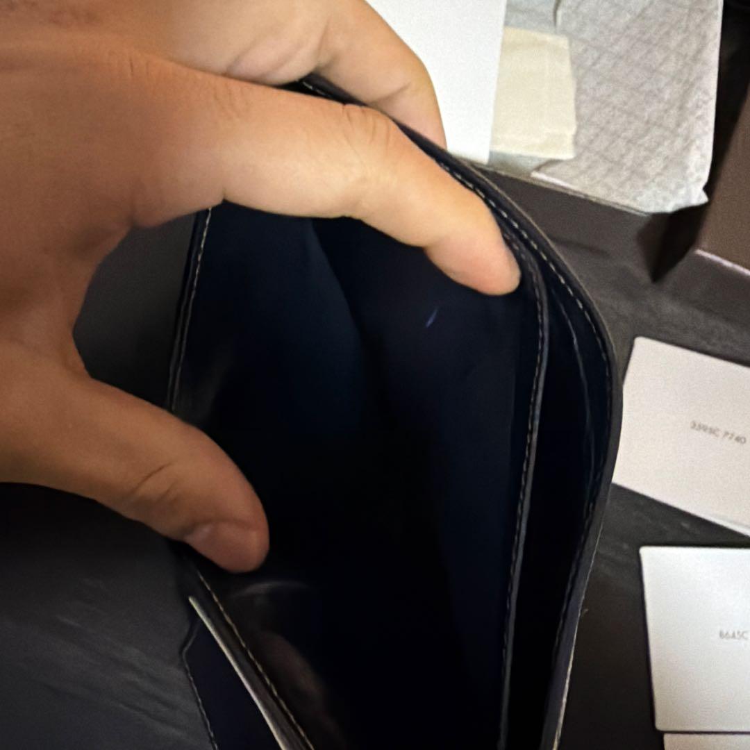 GUCCI 二つ折り財布 ネイビー