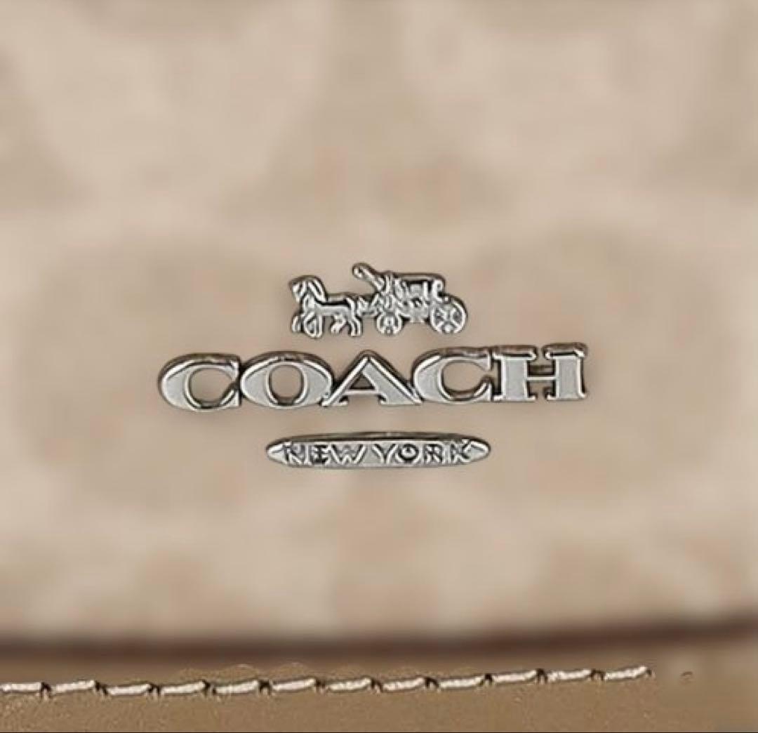 ☆Coach☆ミニバケットバッグ ショルダーバッグ ベージュ 新品未使用♪