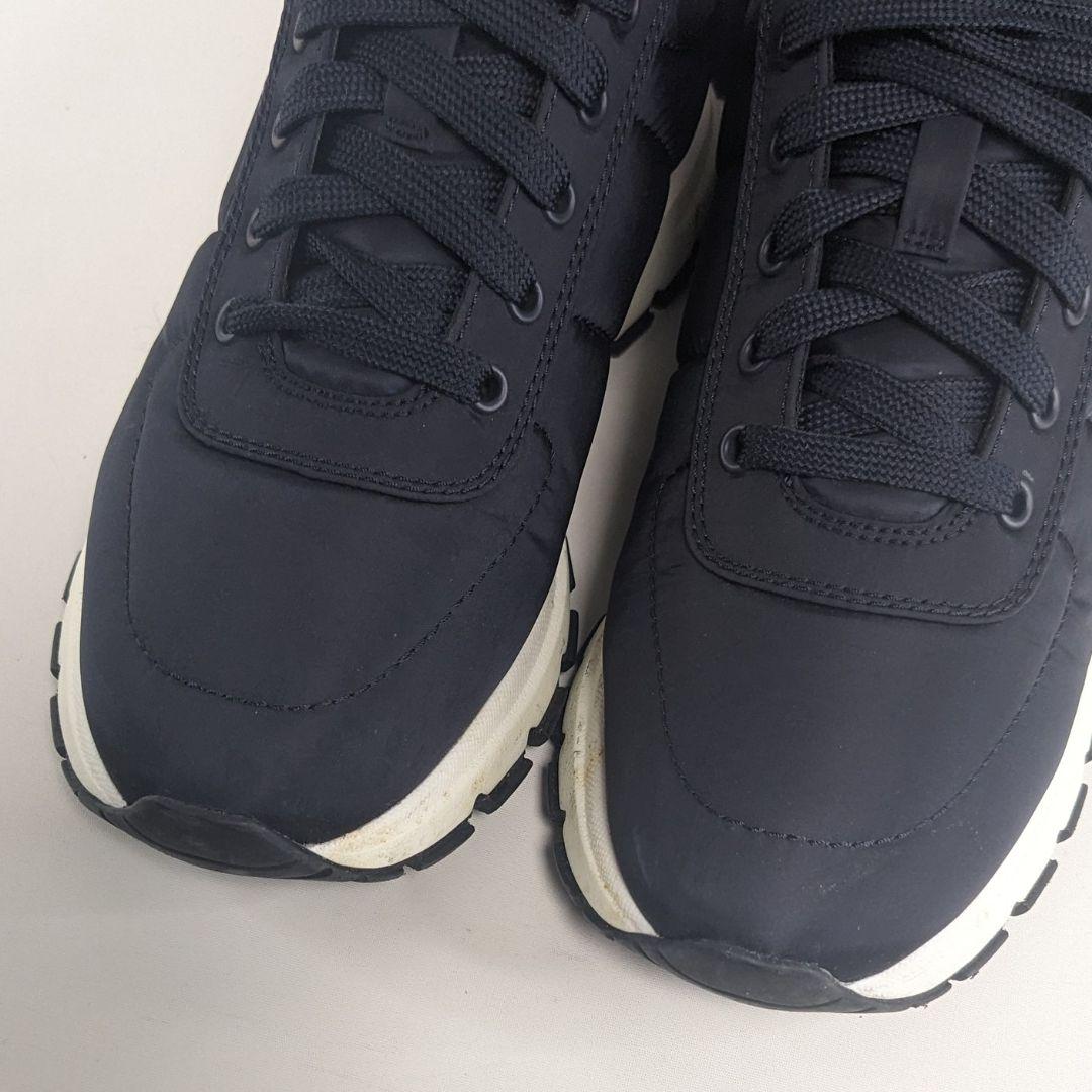 美品　PRADA　プラダ　スニーカー　ナイロン　箱付き　軽量　ダークネイビー