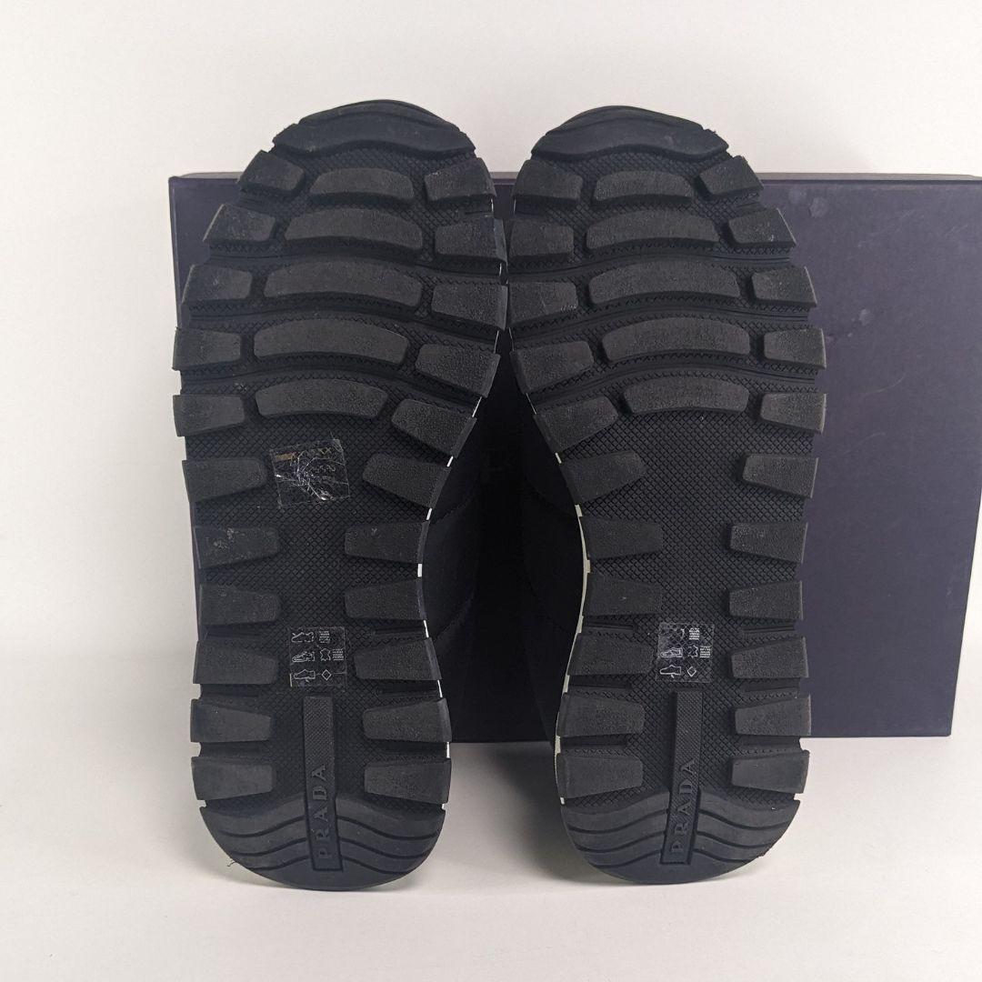 美品　PRADA　プラダ　スニーカー　ナイロン　箱付き　軽量　ダークネイビー