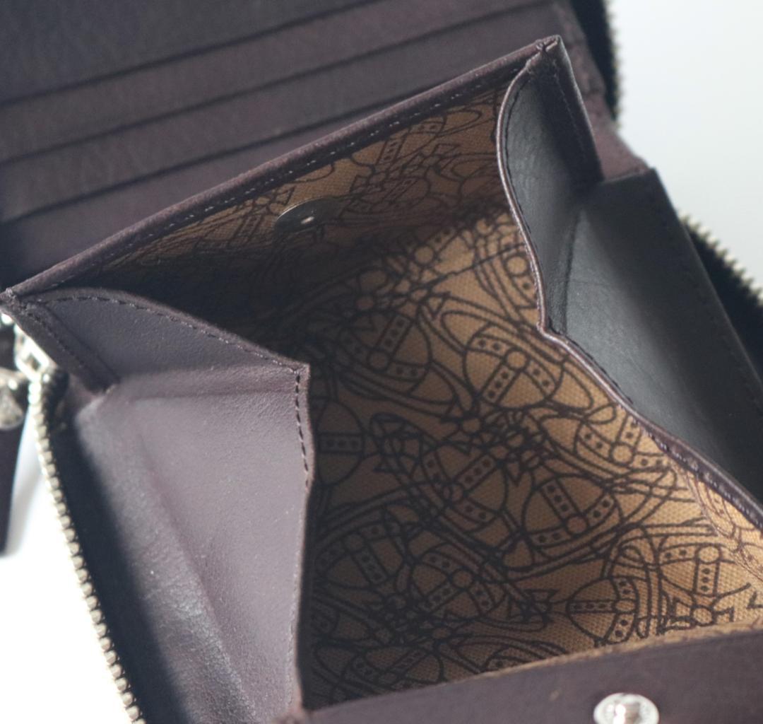 新品【ヴィヴィアンウエストウッド】ラウンドファスナー二つ折り財布 プレゼント最適