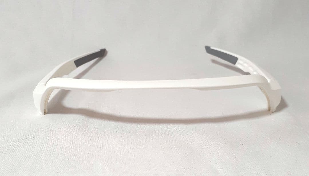 100% S3 マットホワイト フレーム、ノーズブリッジ、ノーズパッド２種