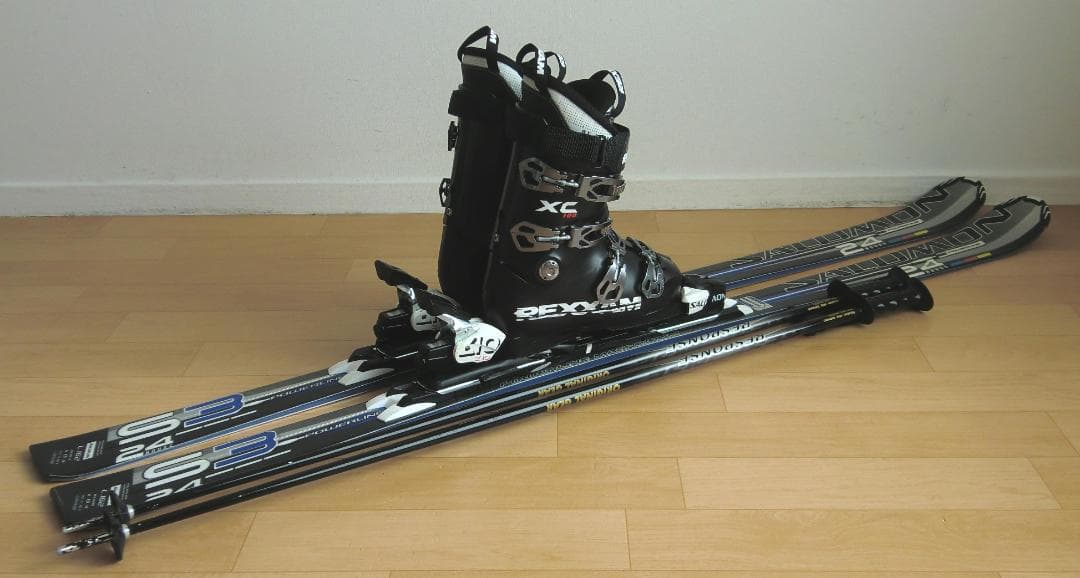 ■■1月限定■送料無料■サロモン■メンズスキーセット■板162靴27-27.5■