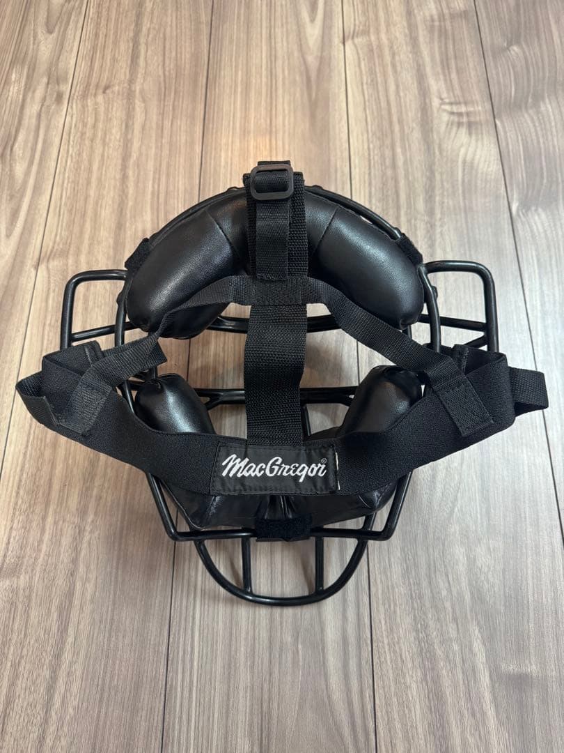美品　MacGregor ブラック キャッチャー　審判　マスク