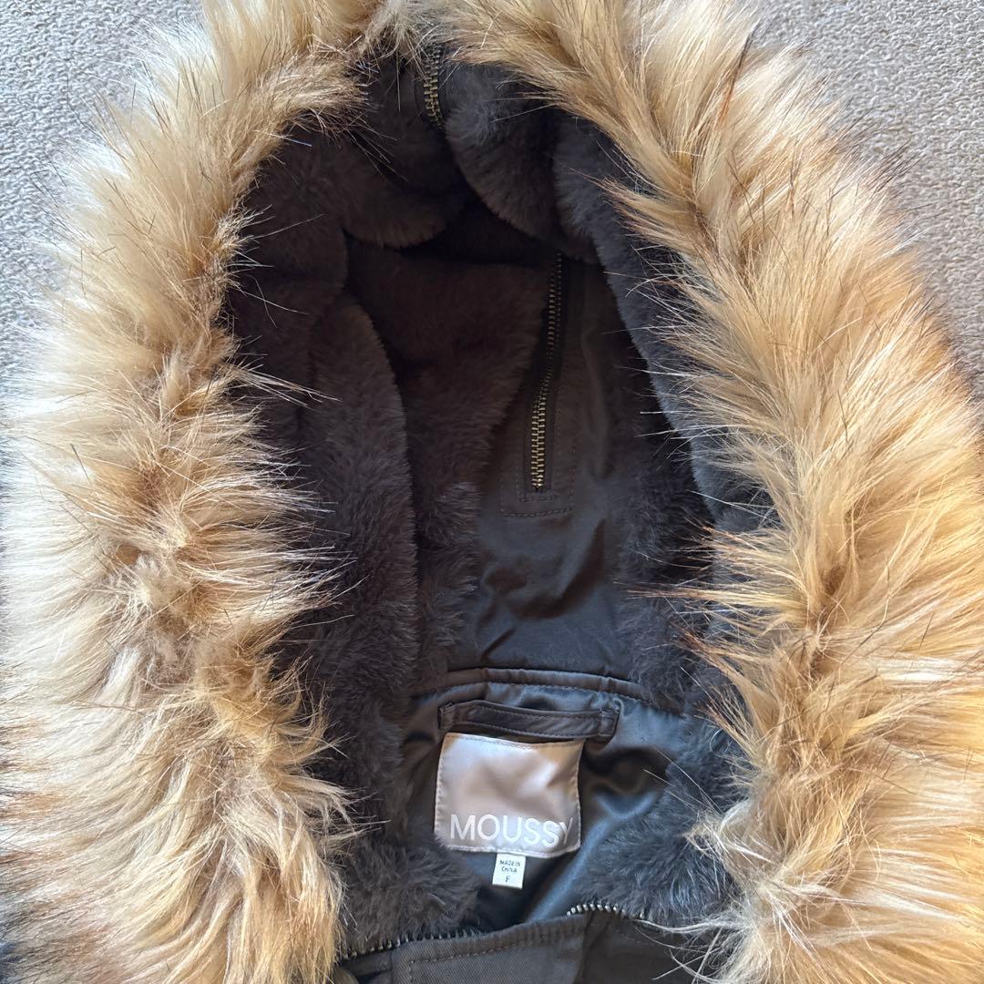 MOUSSY ブラックファー付きジャケット