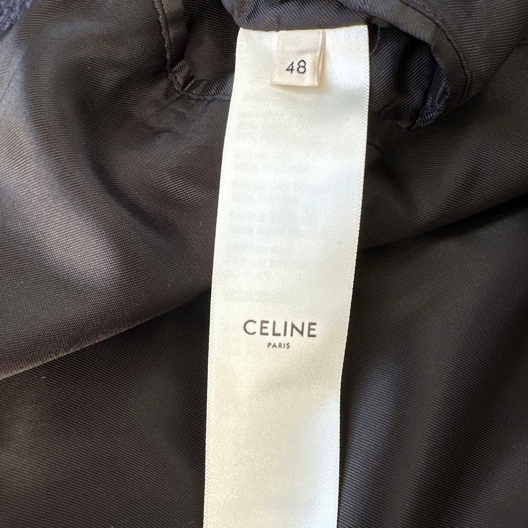CELINEクラシック テディジャケット ブルゾン スタジャン ネイビー