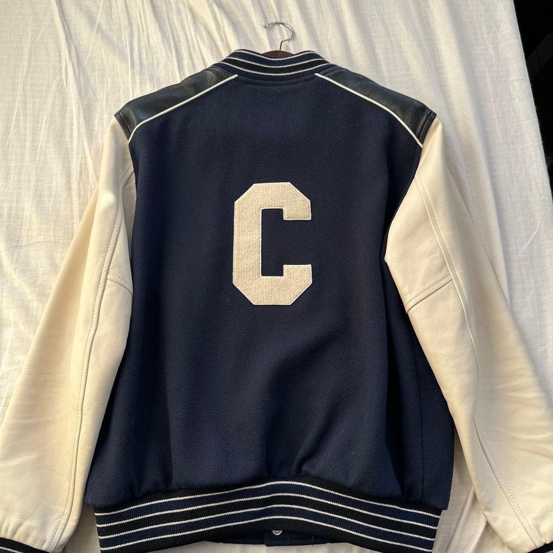 CELINEクラシック テディジャケット ブルゾン スタジャン ネイビー