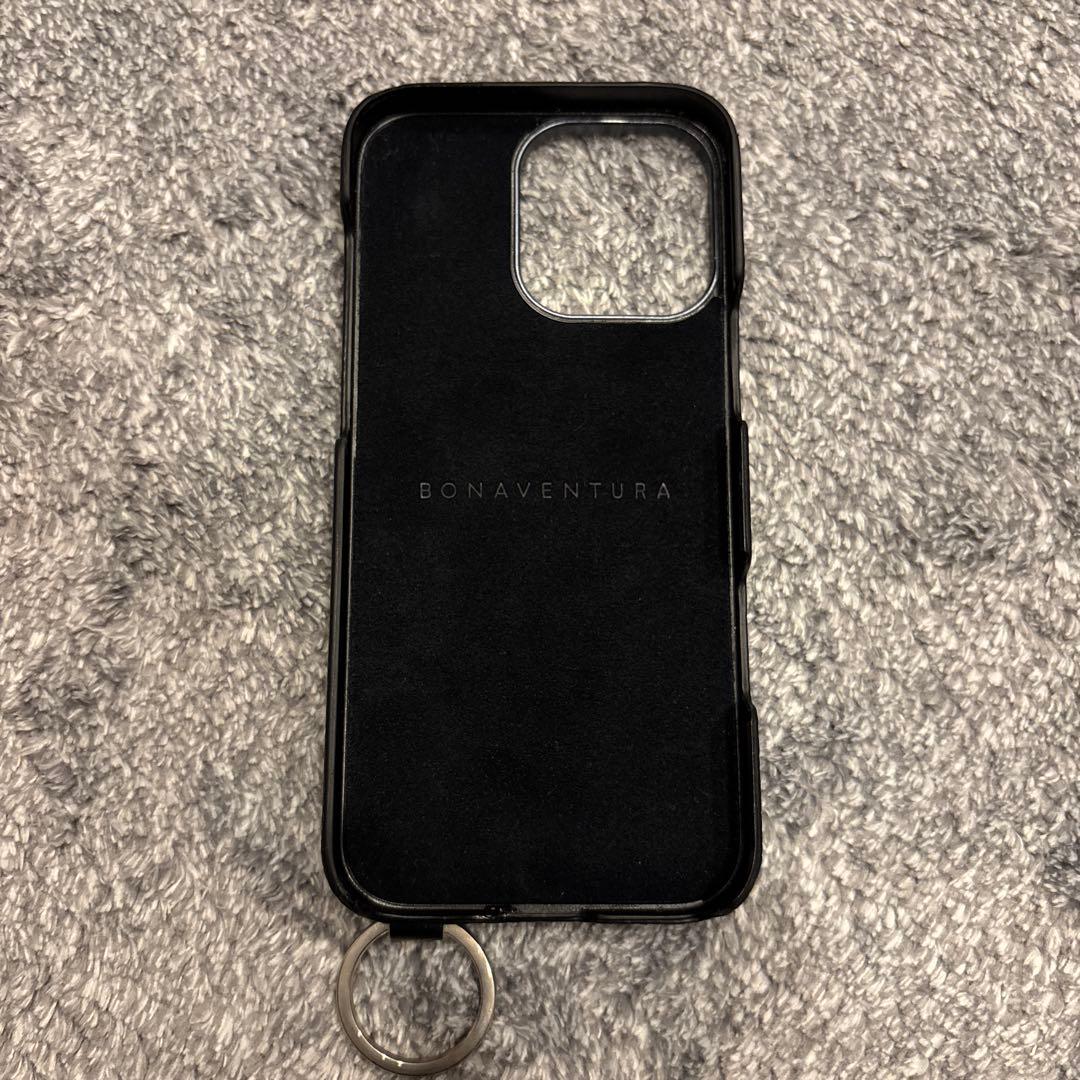 BONAVENTURA ブラック レザー iPhone 16Pro Maxケース