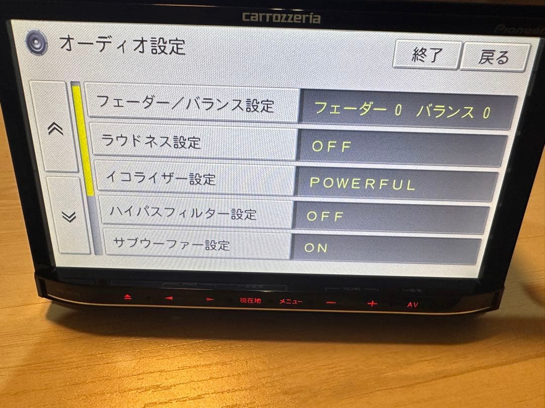 送料込 カロッツェリア ナビ Bluetooth USB AUX