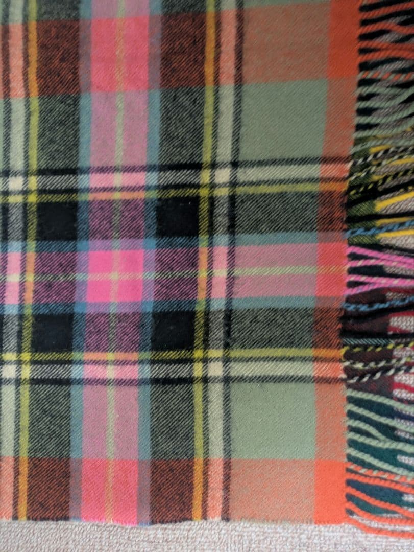 【コムデギャルソン】【コムコム】　タータンチェックストール　マフラー