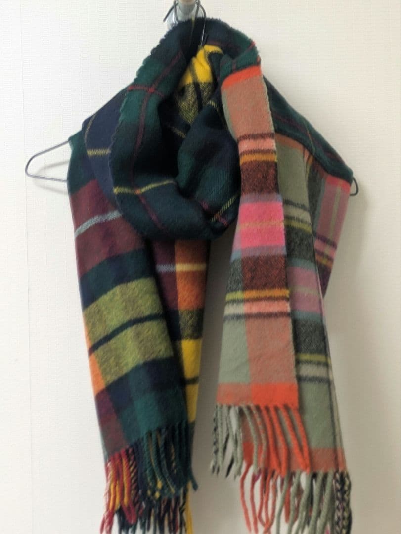 【コムデギャルソン】【コムコム】　タータンチェックストール　マフラー