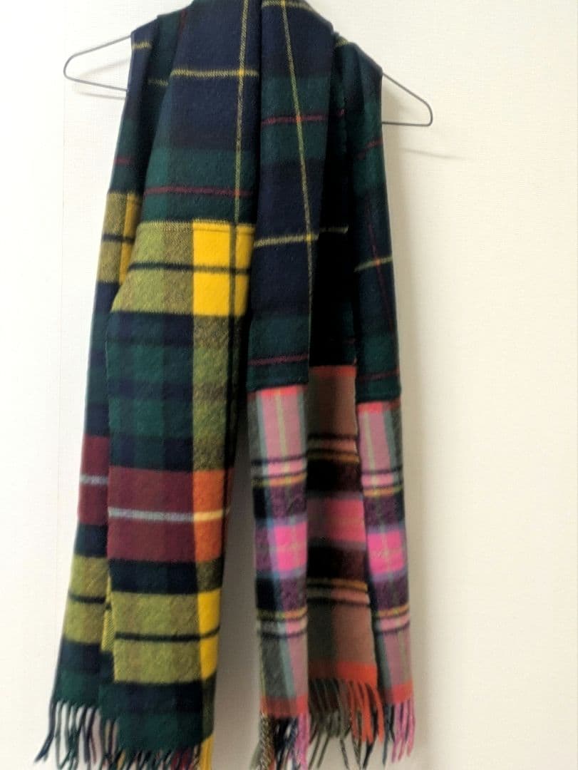 【コムデギャルソン】【コムコム】　タータンチェックストール　マフラー