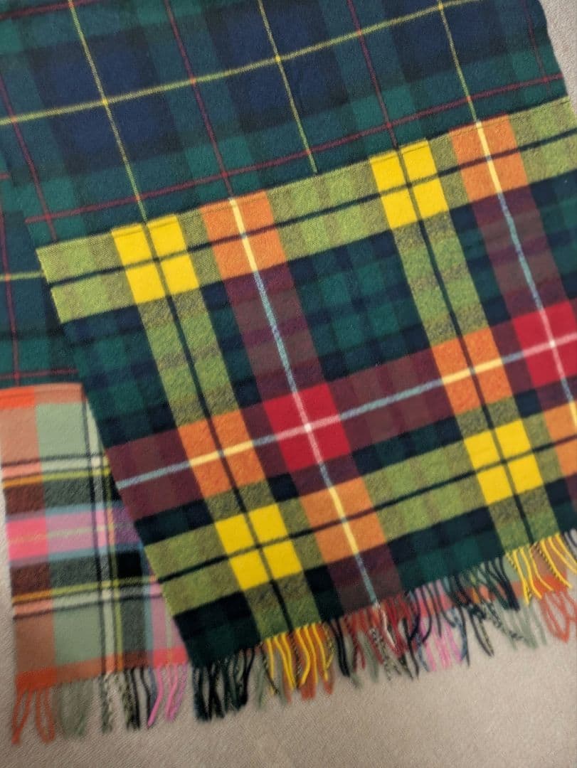 【コムデギャルソン】【コムコム】　タータンチェックストール　マフラー