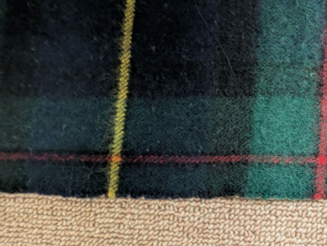 【コムデギャルソン】【コムコム】　タータンチェックストール　マフラー