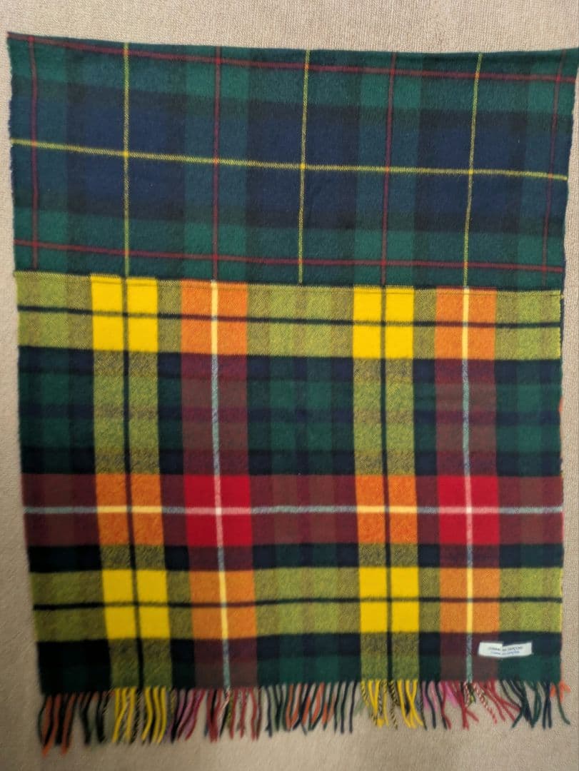 【コムデギャルソン】【コムコム】　タータンチェックストール　マフラー