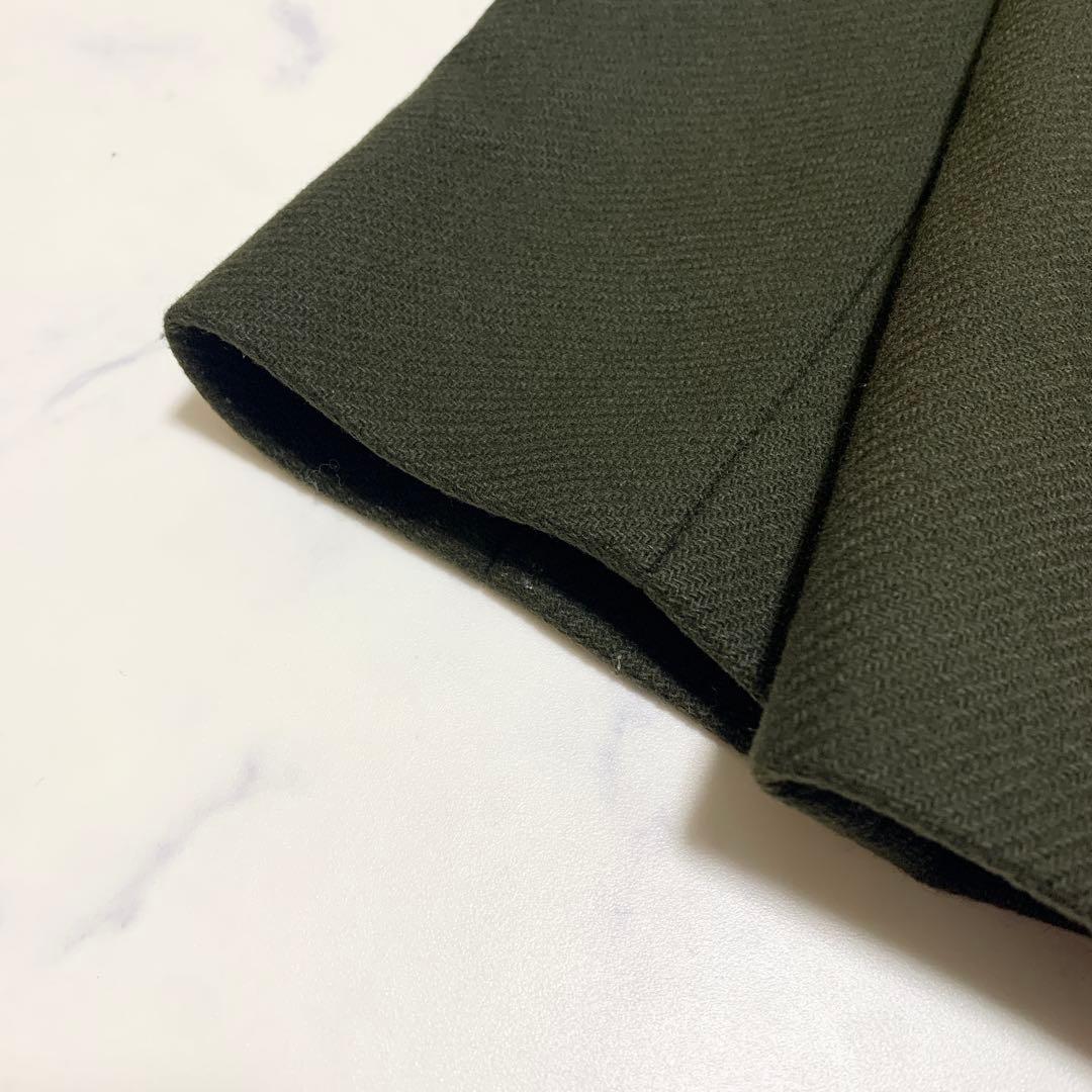 【美品】 セオリー ウールカシミヤ メルトンコート オリーブ XS ジャケット