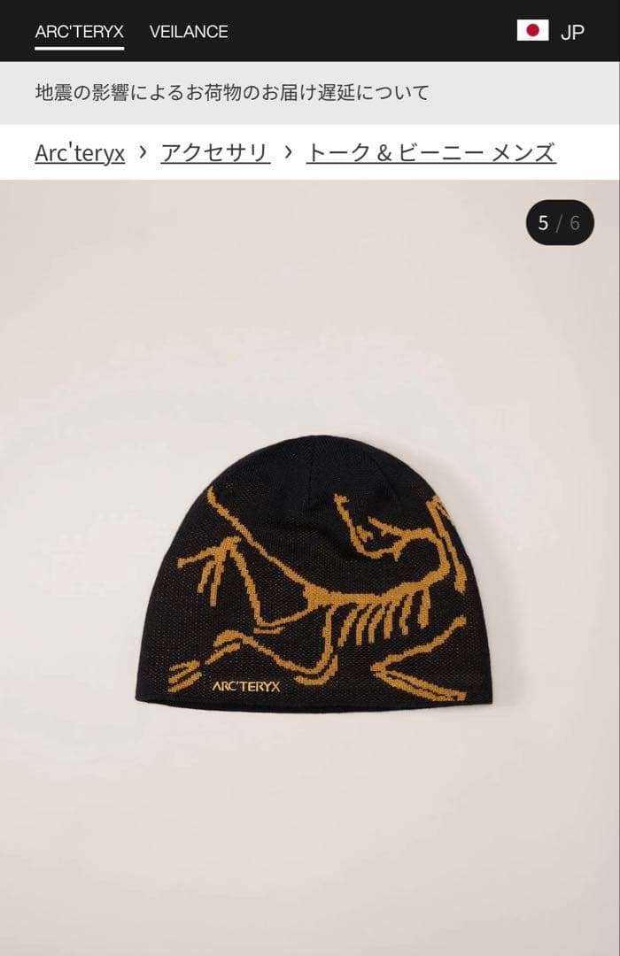 ARC’TERYX Bird Head Toque 25AW 未使用品