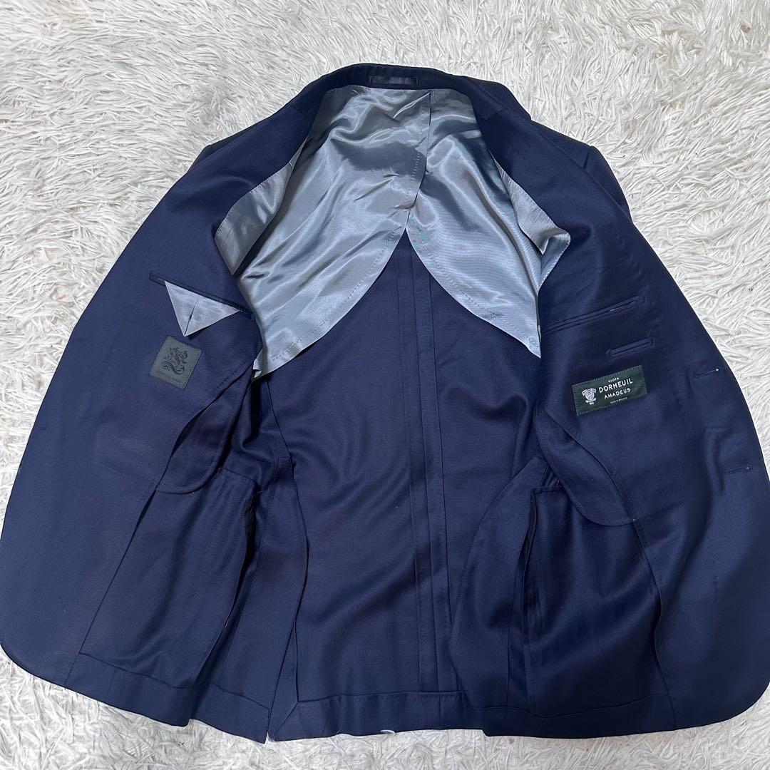 ドーメル AMADEUS生地 ネイビースーツ 日本製 M相当