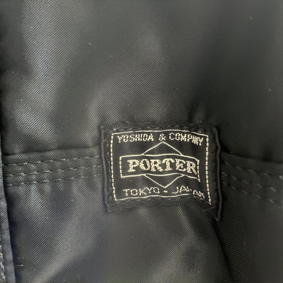 PORTER ブラックドラムバッグ