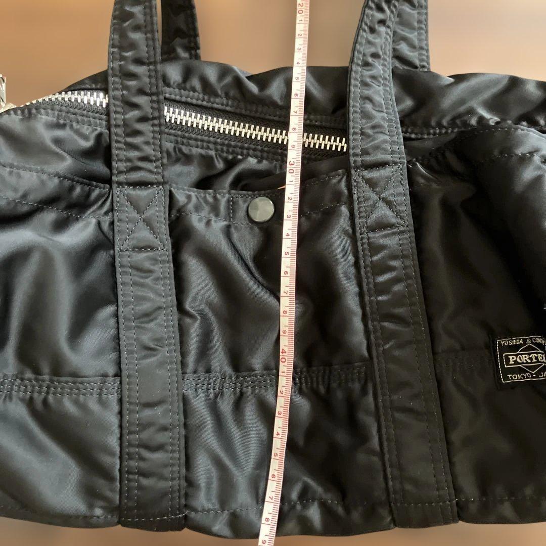 PORTER ブラックドラムバッグ