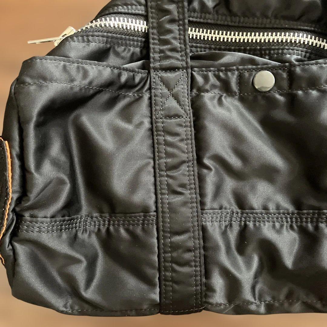 PORTER ブラックドラムバッグ