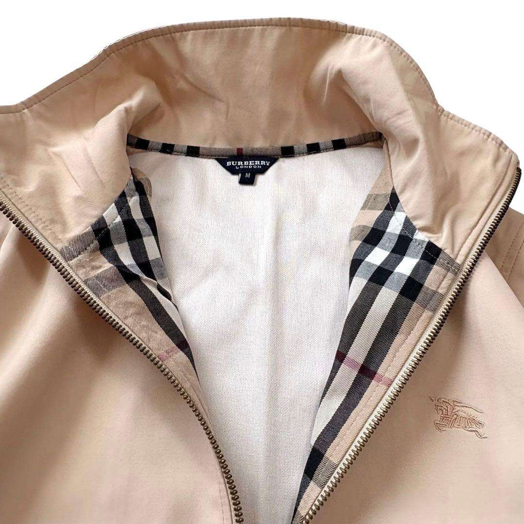バーバリーロンドン☆スタンドカラージャケット ノバチェック ベージュ アウター