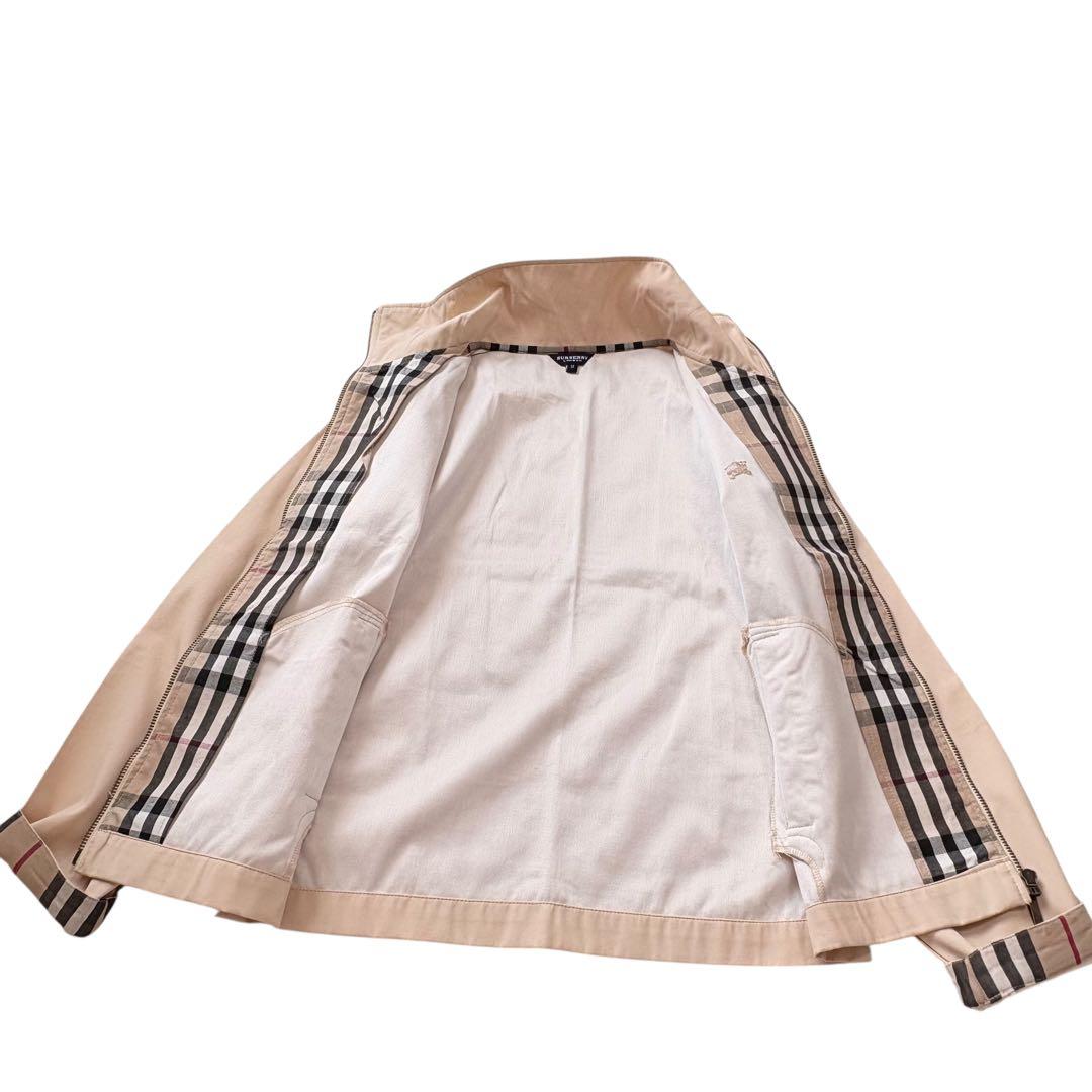 バーバリーロンドン☆スタンドカラージャケット ノバチェック ベージュ アウター
