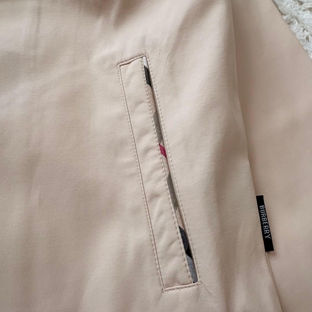 バーバリーロンドン☆スタンドカラージャケット ノバチェック ベージュ アウター