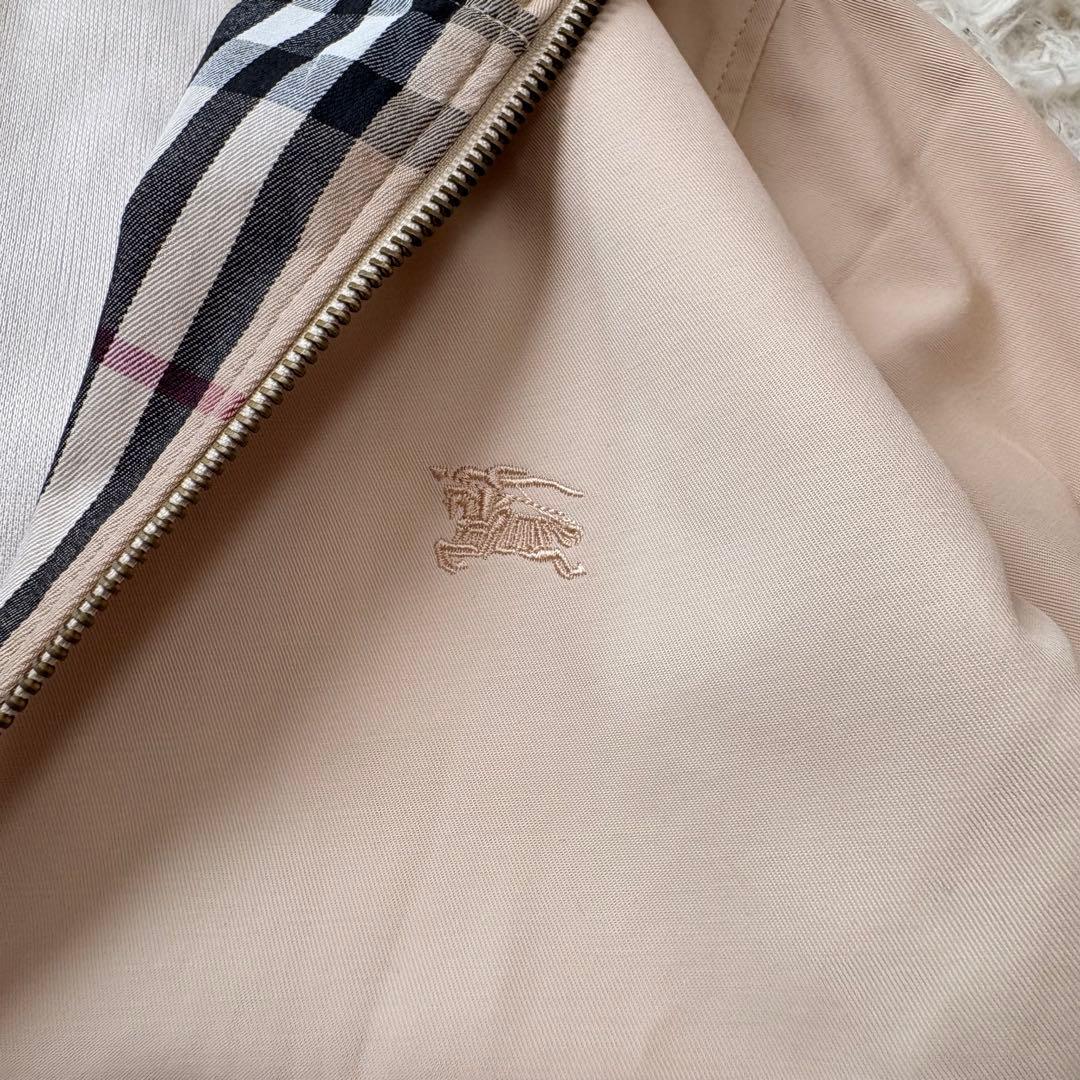 バーバリーロンドン☆スタンドカラージャケット ノバチェック ベージュ アウター