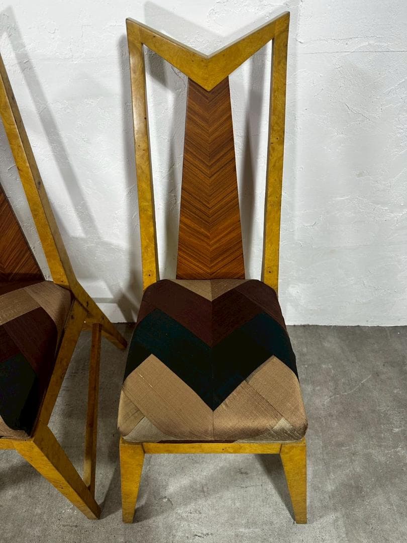 『イタリア製』アール・デコ様式 ダイニングチェア チェア 椅子 RWcha43