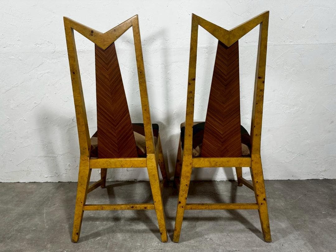 『イタリア製』アール・デコ様式 ダイニングチェア チェア 椅子 RWcha43