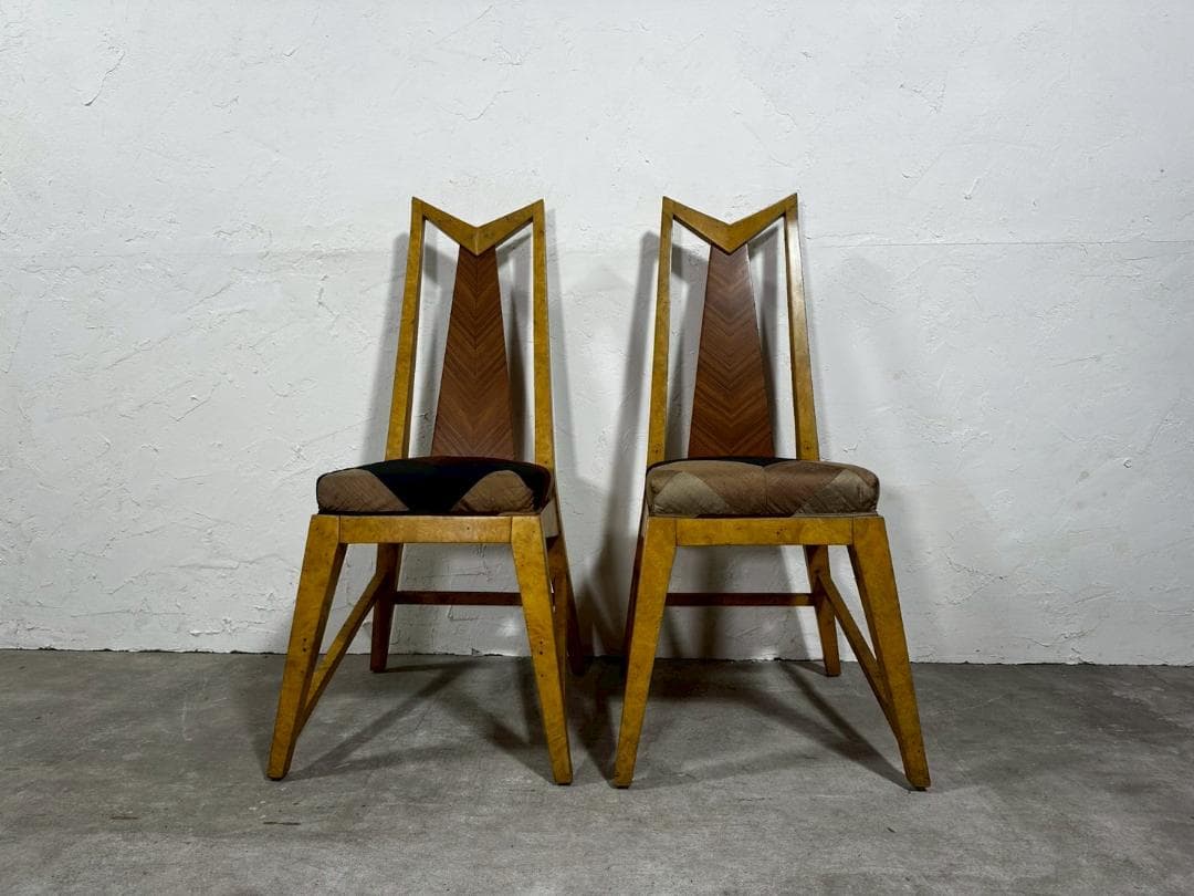 『イタリア製』アール・デコ様式 ダイニングチェア チェア 椅子 RWcha43