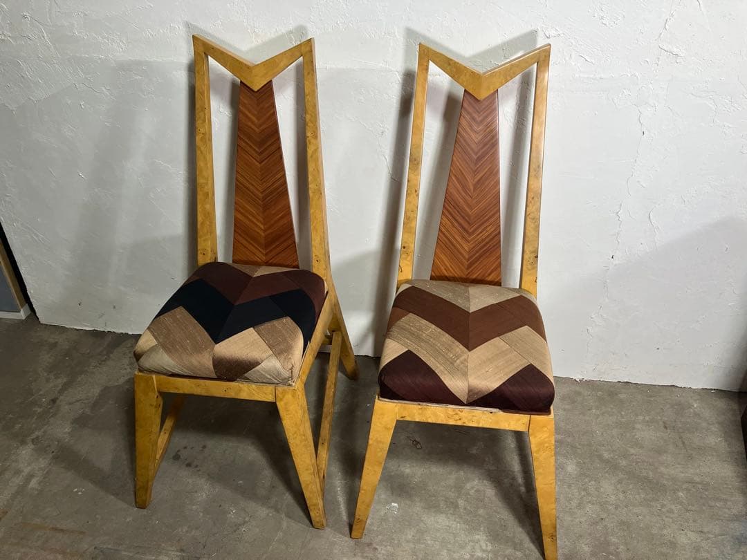 『イタリア製』アール・デコ様式 ダイニングチェア チェア 椅子 RWcha43