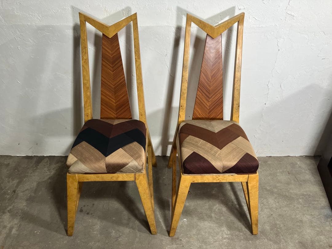 『イタリア製』アール・デコ様式 ダイニングチェア チェア 椅子 RWcha43