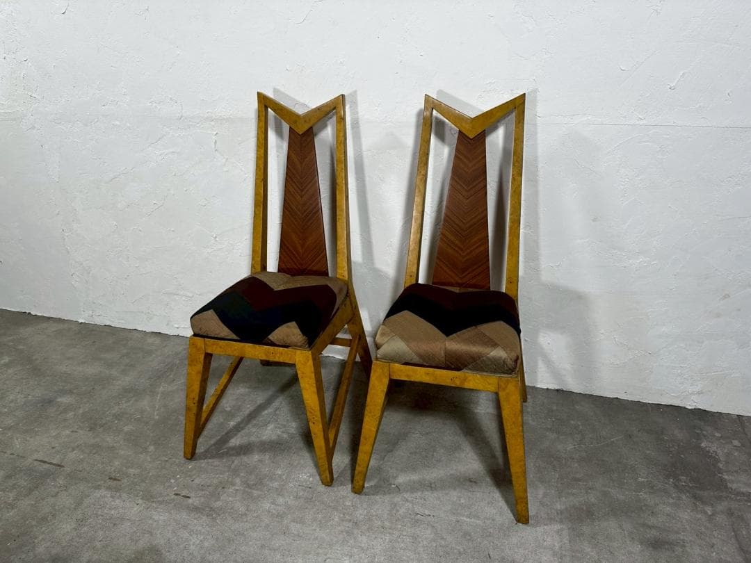 『イタリア製』アール・デコ様式 ダイニングチェア チェア 椅子 RWcha43