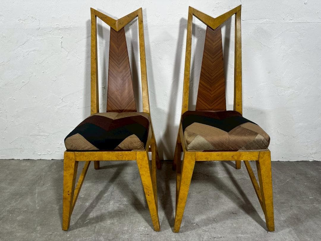 『イタリア製』アール・デコ様式 ダイニングチェア チェア 椅子 RWcha43