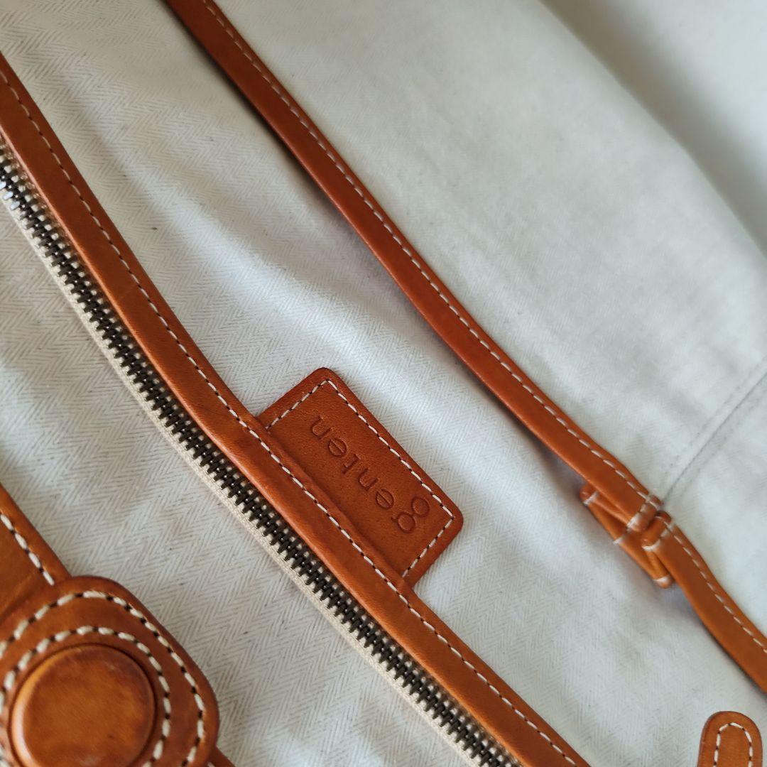 genten ゲンテン　カゴバッグ 2way ショルダーバッグ　レザー