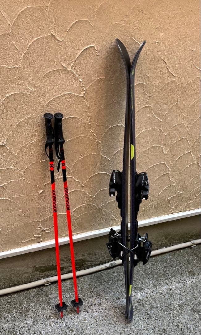 Hartスキー板 128 ★ ROSSIGNOLストック100