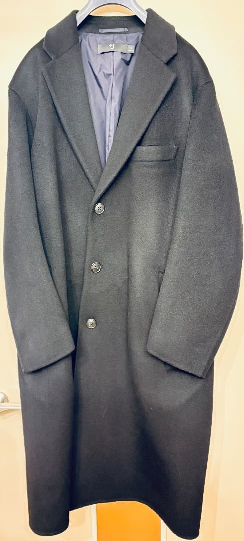 +J カシミヤブレンドオーバーサイズチェスターコート Mサイズ
