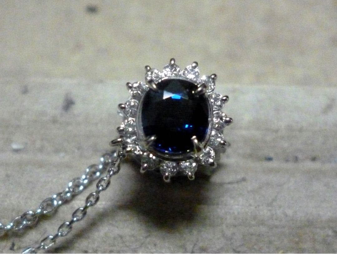 最終処分！！ブルーサファイア　タイタック　タイピン　0.87ct